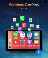 JMCQ Pantalla Inteligente Para Coche Con Carplay Y Android Auto Multimedia Reproductor De Vídeo Estéreo Sin Cable Para Apple Y Android - details 7