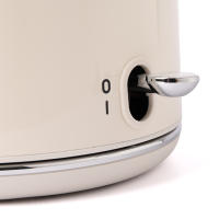 Hervidor de Agua Retro [1,7 L, 2200 W], Crema, Acero Inoxidable, Con Indicador de Temperatura y Nivel de Agua Exterior en Diseño Retro - details 2