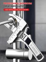 Juego De Reparación Universal 6-68mm Llave De Mano Para Baño Herramienta De Tubería Con Abertura Grande Llave Ajustable De Acero Inoxidable Para Reparación Doméstica - details 7