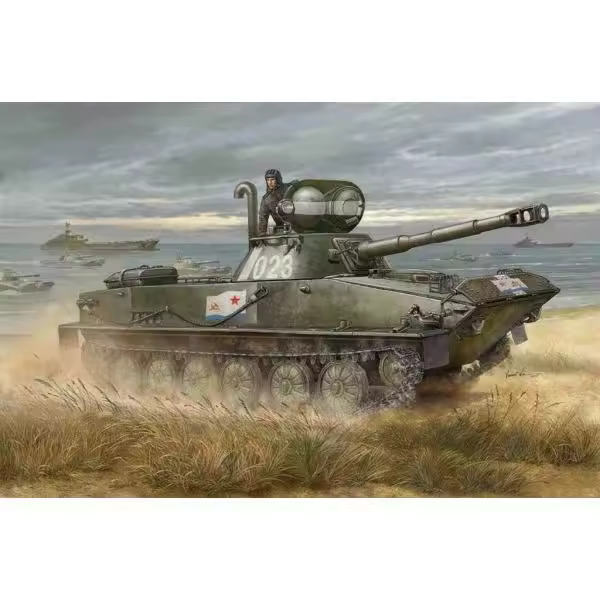 TROMPETER 00381 PT-76B RUSO TANQUE DE LUZ 1/35 - 1