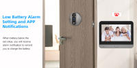 Camara De Puerta Inteligente 2-Way Talk WiFi Con Batería Peephole 3MP Monitor Digital 4.3 Pulgadas Vídeo Nocturno Infrarrojo - details 16