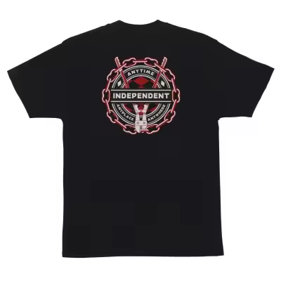 Camiseta Independent Anytime Anywhere Chain Black Negro INA-TEE-7223 - 1