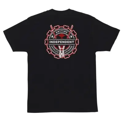 Camiseta Independent Anytime Anywhere Chain Black Negro INA-TEE-7223 - 1