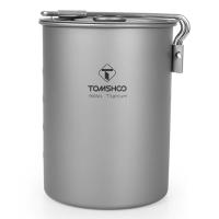 Tomshoo Olla De Titanio De 900ml Con Tapa Y Mango Plegable Cocina Portátil Para Camping Senderismo Picnic Soporte Para Arroz Y Comida Taza Y Botella - details 2
