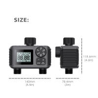 Timer De Riego Automático Para Jardín Con 2 Salidas Sistema De Riego De Infiltración Programable Inteligente LCD Herramienta De Riego - details 6