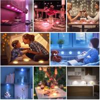 BIT Lámpara de Armario LED con Control Remoto Inalámbrico Cambio de Color RGB Luz Nocturna para Cocina Dormitorio Armario Counter Tipo de Bombilla RGB Fuente de Alimentación Batería DRY - details 5