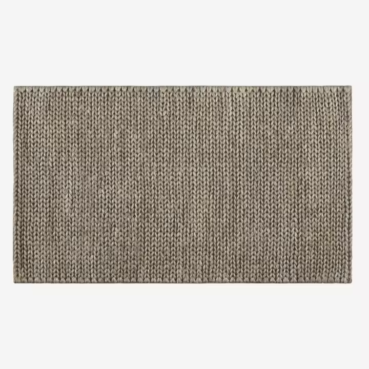 ALFOMBRA YUTE ZADO BEIGE TRENZADO - 1