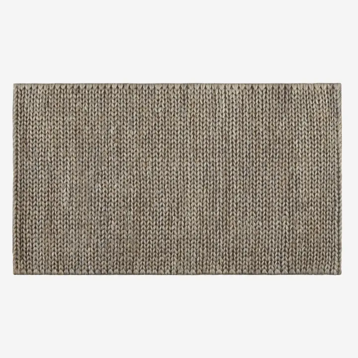 ALFOMBRA YUTE ZADO BEIGE TRENZADO - 1