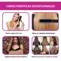 Peine Eléctrico 2 En 1 Secador Y Liso Con Iones Negativos Cepillo De Pelo Cerámico Calentamiento Rápido Para El Cabello - details 7