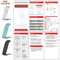 Nueva luz de lectura portátil plegable con clip USB para libros, luz de lectura con protección ocular simple, luz de lectura nocturna para estudiantes, luz de tarjeta - details 5