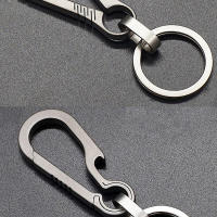 Llavero De Aleación De Titanio Con Hebilla EDC Herramienta Exterior Regalo Para Hombre Accesorios De Coche Llavero Colgante Pendant - details 2