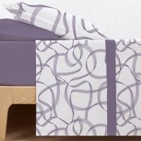 CARPE DIEM Sabanas Invierno térmicas de Coralina Estampadas, Doble Cara Térmica Mod.CINTA Gris  para Cama 90,105,135,150 y 180 .Gramaje 200 gr/m extra suave - details 2