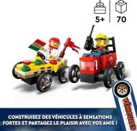 Lego 60458 Pack de coches de carrera: Pizza vs Camion de bomberos Lego City - details 5