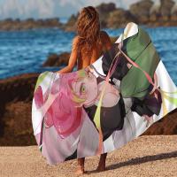 Toalla De Playa Kanroji Mitsuri De Microfibra Absorbente Secado Rápido Suave Para Yoga Natación Resort Montañismo Tamaño 76x182 Cm - details 8