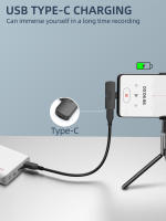 FIFINE Micrófono Lavalier Inalámbrico Mini Type-C Para Móvil/Tablet/Laptop Transmisor Omnidireccional Para Vlog/Entrevista/Flujo Vivo - details 2