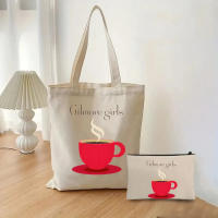Bolso De Hombro Para Mujeres Y Hombres Gilmore Girls Luke Impresión Tote De Lona Ecológico Gran Capacidad Bolso De Maquillaje Moda - details 3
