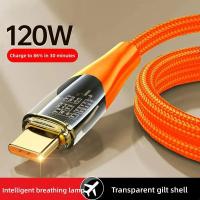Cable De Carga Rápida 120W 6A USB a Tipo C Para Xiaomi 12 Redmi Note 11 Samsung S22 S21 Huawei Cargador De Datos Resistente a Quemaduras - details 1