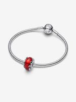 Pandora - Charm de Murano with magic Navideña-Cristal Rojo-Plata de Legislación - details 0