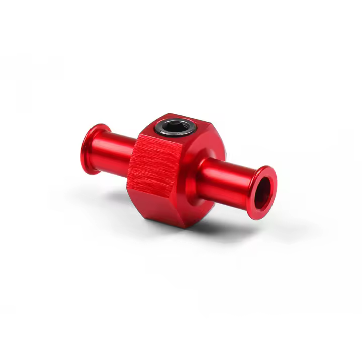 Adaptador Universal De Presión De Combustible Con Tubo De 3/8" Y Puerto De 1/8" NPT BX102143 Para Motor De Automóvil Material De Aluminio - 1