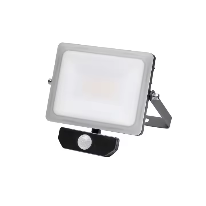 Foco Led Plano 10 Watt. Luz Blanca 4000º K IP 65 800 Lumenes Con Sensor de Presencia - 1