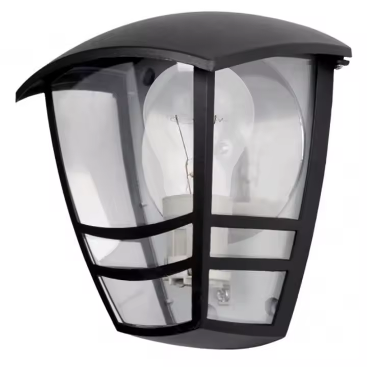Farol Aplique Exterior Aluminio Negro FABRILAMP - 1