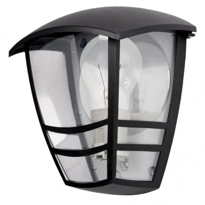 Farol Aplique Exterior Aluminio Negro FABRILAMP - 1