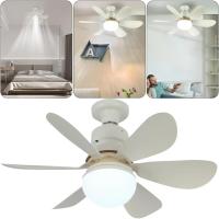 Ventilador de techo con Luz, ventilador LED de 40 W, ventilador de techo interior, Blanco, ventilador de techo empotrado Moderno, Luces de 3 Colores, 6 Aspas, ajustado para Oficina, dormitorio, Cocina - details 0