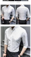 Camisa Para Hombre 2023 Moda Coreana Ajustada Media Manga Casual Talla Grande Negocios Formales Chemise Homme 5XL Cierre Único Estilo Clásico - details 4