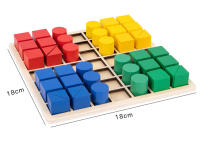 Juguetes Educativos Montessori Para Niños Bloques Creativos De Madera Juego De Inteligencia Con Colores Y Formas Aprendizaje Temprano - details 10