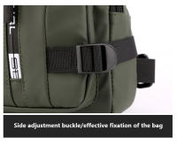 Bolsa De Pecho Multifuncional Para Hombre En Nylon Con Patente Impermeable Antirrobo Para Viajes Con Carga USB Bolsa Masculina Casual - details 33