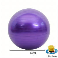 Bola De Yoga De PVC Bola De Fitness Antideslizante 65cm Resistente a Explosiones Equipo De Pilates Para Gimnasio Y Hogar - details 9