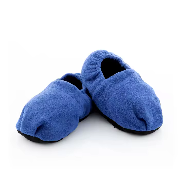 InnovaGoods® Zapatillas de casa calentables en microondas, calientan tus pies de forma rápida y cómoda, con diseño de zapatillas y función calentable, ideal para el invierno. Azul - 1