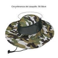 Sombrero De Pescar Y Camuflaje Transpirable Para Hombres Y Mujeres Protección Solar Amplia Para Acampar Y Senderismo - details 0