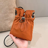 Bolso De Hombro Casual Versátil Mini Bolsa Para Teléfono Color Sólido Estilo Simple Bolsa Cruzada De Almacenamiento Material De Nylon - details 0