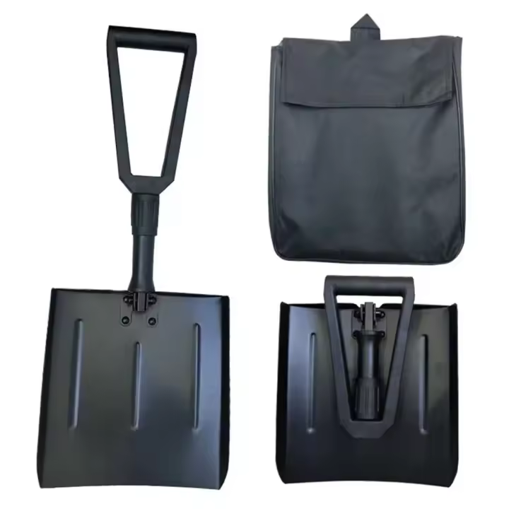 Shovel De Nieve Plegable De Aleación De Aluminio Ligera Herramienta Antideslizante Para Emergencias De Auto Y Camping - 1