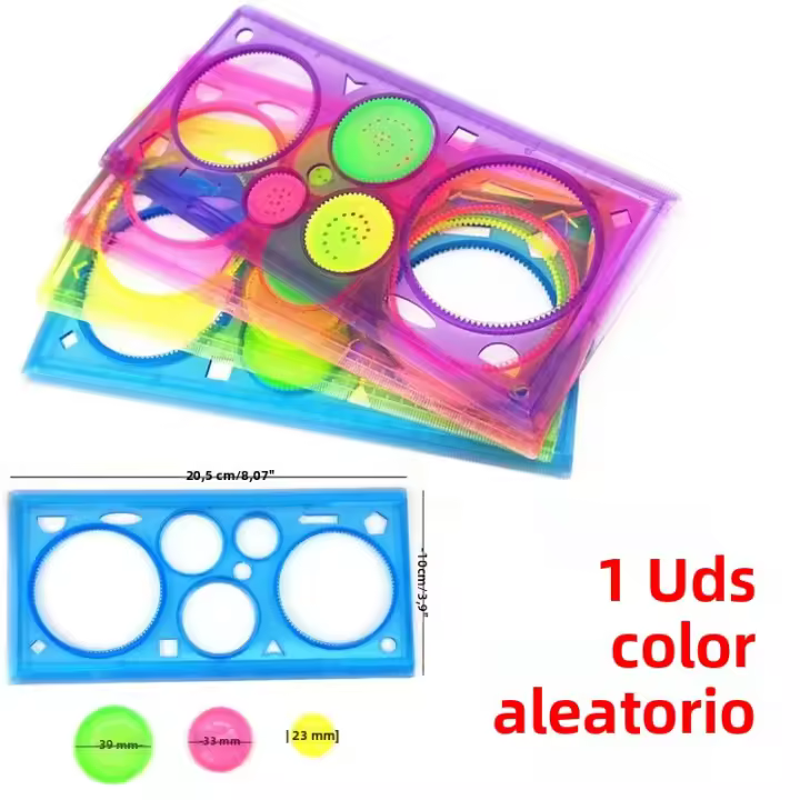 Juego De Dibujo Spirograph Geométrico Para Niños Y Niñas Herramienta Creativa De Arte Y Manualidades Con Plantillas De Ruler Regalo Educativo Para Edades 3-12 Años - 1