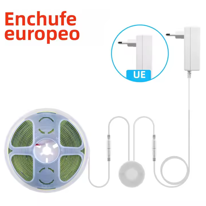 Tira De Luz LED COB DC12V Con Sensor Táctil Inalámbrico De Mano Para Decoración De Habitaciones Interruptor Penetrable Miroir De Madera Acrílica Regulable - 1