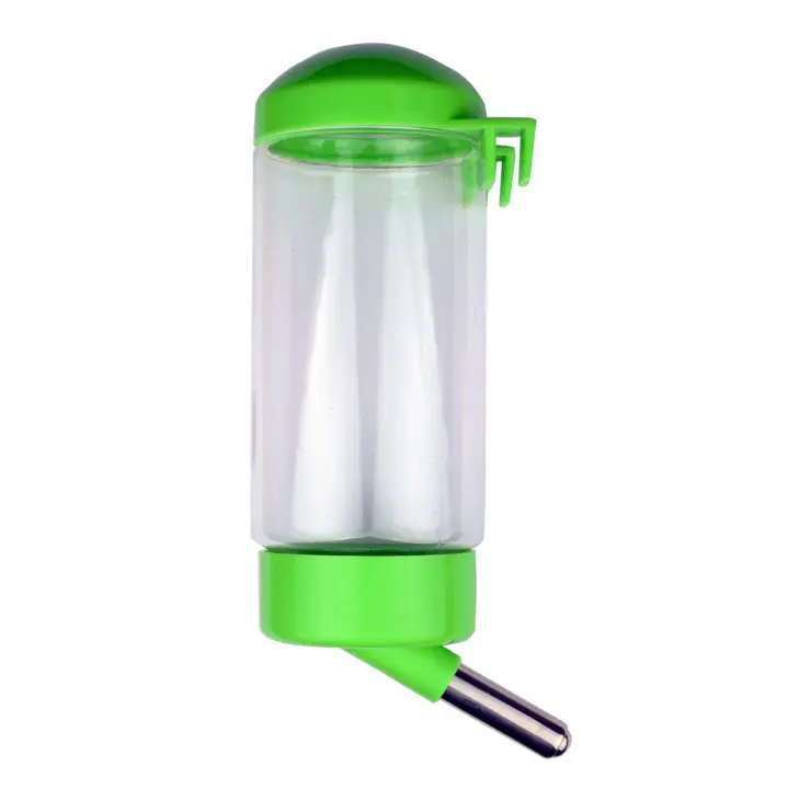 Botella de agua colgante para mascotas, a prueba de goteo, 400ml, para cachorro, gato, conejo, animales pequeños, alimentación automática de agua (Color aleatorio) - 1