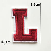 1PC Parche Bordado De Alfabeto Inglés Rojo A-Z Aplicación Para Ropa Bolsos Chaquetas Decoración De Iraón DIY Manualidades - details 12