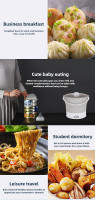 Mini Olla Eléctrica Plegable 220V Multifuncional Para Cocinar Y Almorzar En Dormitorio Olla Para Noodles Y Vaporizador Para Viajes - details 5