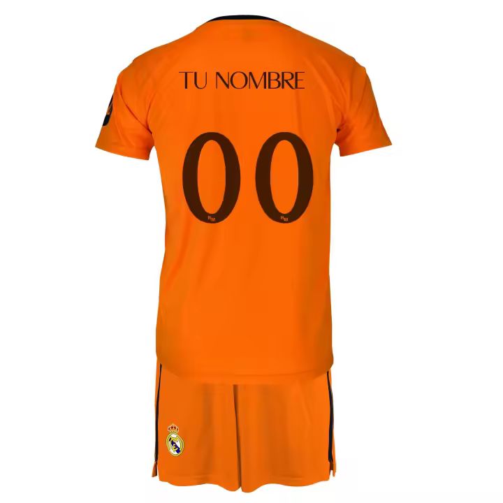 Real Madrid Conjunto de Fútbol Segunda Equipación Infantil Temporada 2024/25, Diseña y crea tu propia camiseta con el nombre y número a elección. - 1