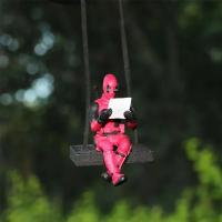 Colgante De Coche Creativo Anime Deadpool Accesorios Para Interiores De Coche Colgante Para Espejo Retrovisor Partes De Dibujos Animados - details 3