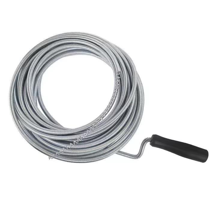 Desatascador en Espiral para Desagües, Lavabos y Duchas Obstruidas - Sonda Manual para Tuberías de Baño y Cocina de Fácil Uso, Máximo Ahorro 5 Metros - 1