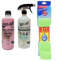 ECOJIN ORIGINAL DE LABONCLER A ELEGIR + DIFUSOR + PACK DE BAYETAS DE MICROFIBRA VILEDA 4 UNIDADES. - details 4