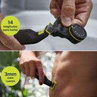 Recortadora, Barbero y Afeitadora Philips OneBlade Pro 360 QP6542/15 - Cara y Cuerpo, Recorta, Perfila y Afeita, Batería 90min, 14 Ajustes Corte, Seco y húmedo, Cable para carga USB incluido. No incluye cargador - details 3