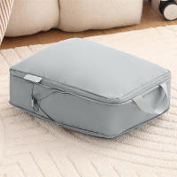 Cubo De Compresión Para Viaje 1pc Organizador De Ropa Para Maleta Bolsa De Almacenamiento Impermeable Y Portátil De Polyester - details 2