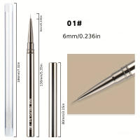 Pack De 12 Pinceles De Uñas De Acero Para Líneas Largas Detalles Finos Dibujo Fino Coloreado Delicado Tamaño Como En La Imagen - details 0