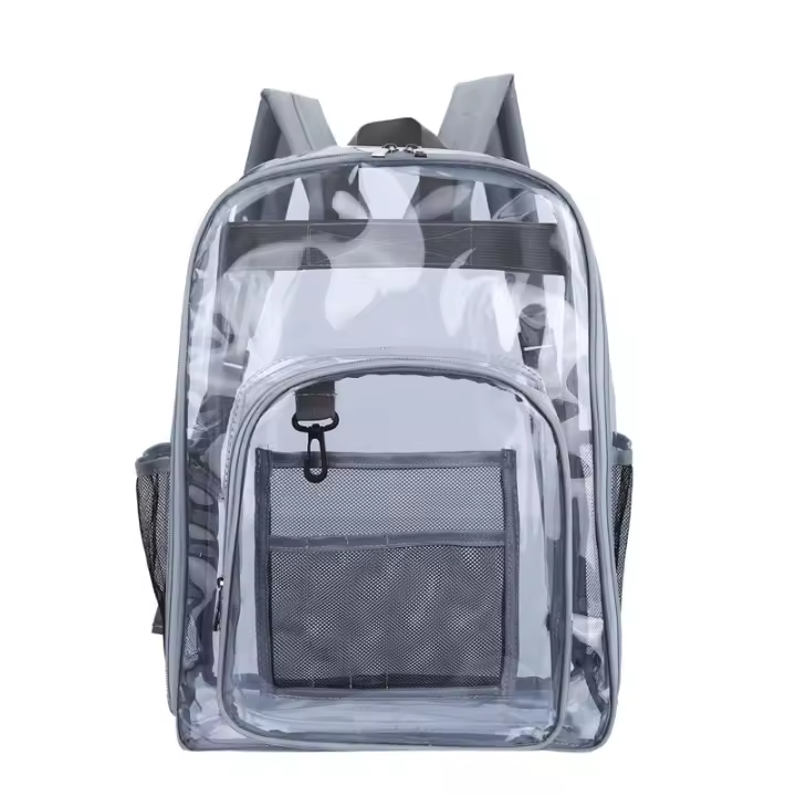 Mochila transparente pesada - mochila transparente de PVC mochila transparente grande, adecuada para el trabajo universitario - 1