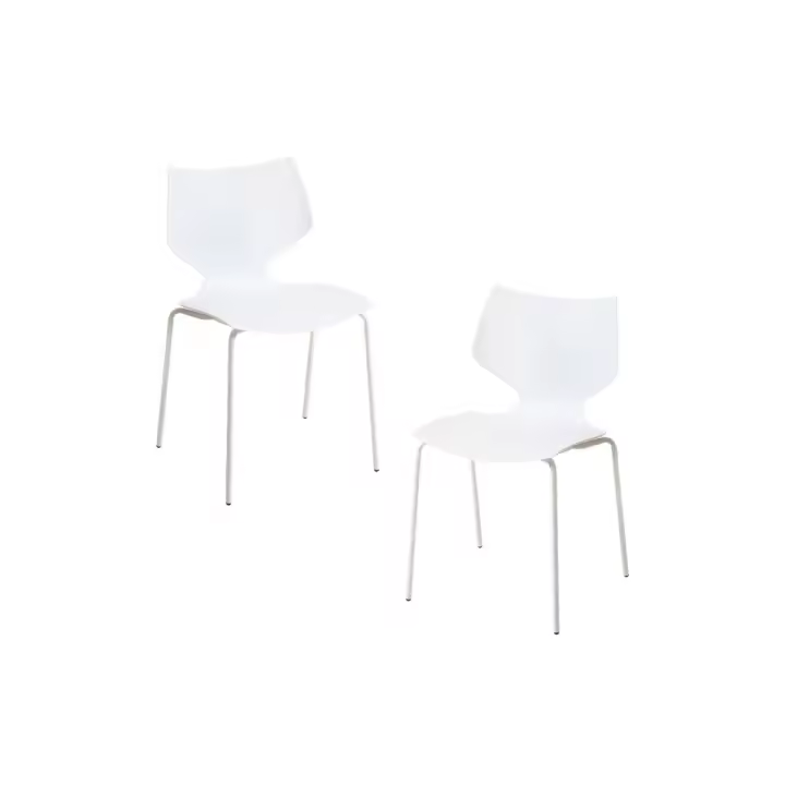 Pack 2 Sillas Plecy - Blanco - 1