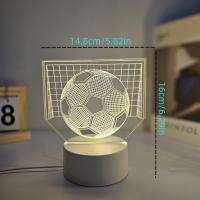 Lámpara De Noche Creativa 3D Decorativa Para Habitación Y Mesa Con Diseño De Vestido De Festival Luz LED Inalámbrica Sin Baterías Incluidas - details 7